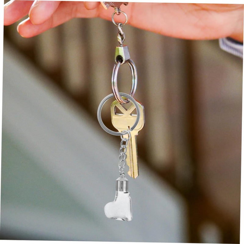 Glass Vial Keychain Wishing Bottle Pendant for Wedding Party Decor Women - Image 4