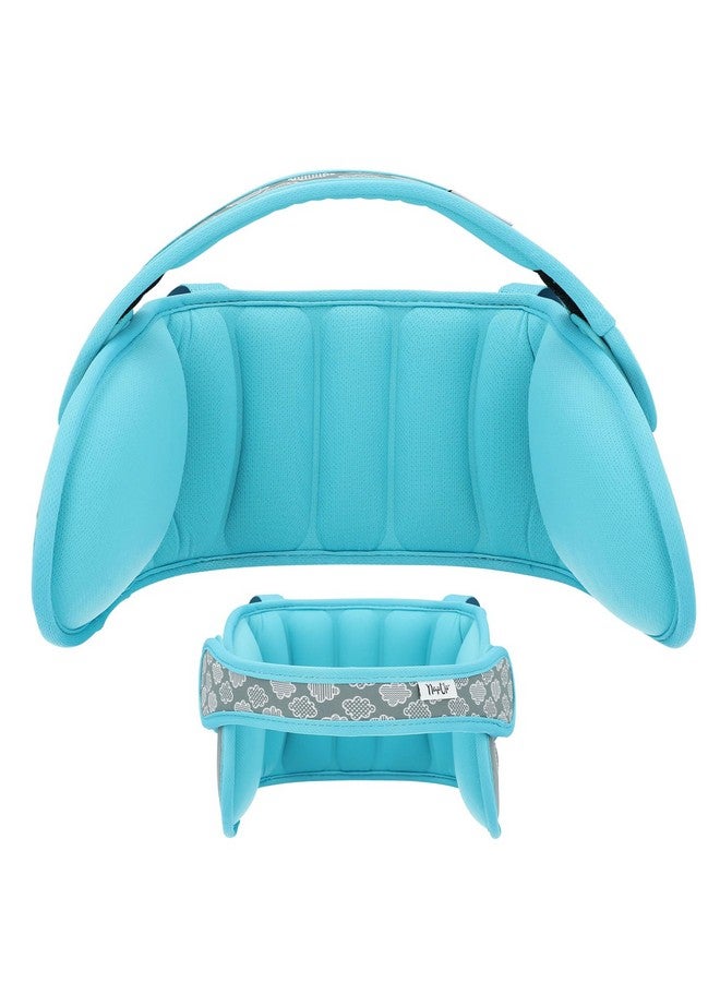 NAPUP Kids Head Holder for Car Seat - Adjustable Polyester Carseat Head Support for Toddler (Teal) - Image 3