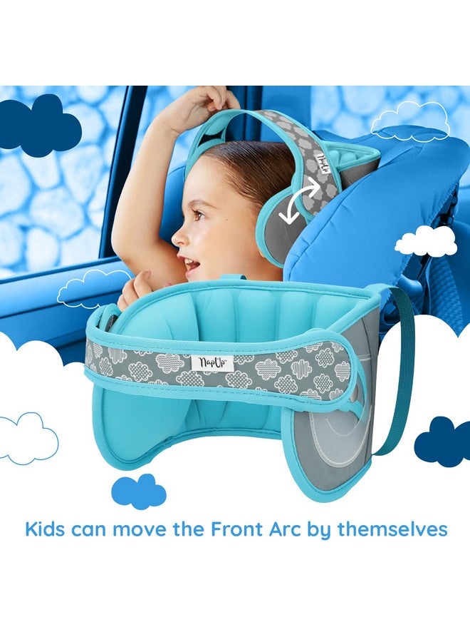 NAPUP Kids Head Holder for Car Seat - Adjustable Polyester Carseat Head Support for Toddler (Teal) - Image 5
