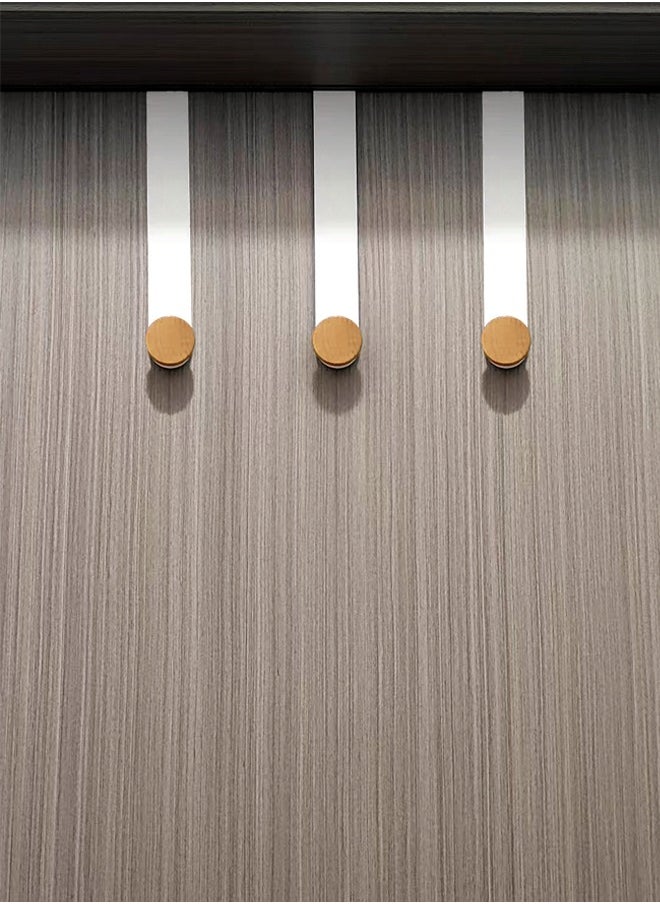 WooFree - 3 Pack Over Door Hooks Decorative Door Hangers for Clothes Bags Towels White and Brown - Image 1
