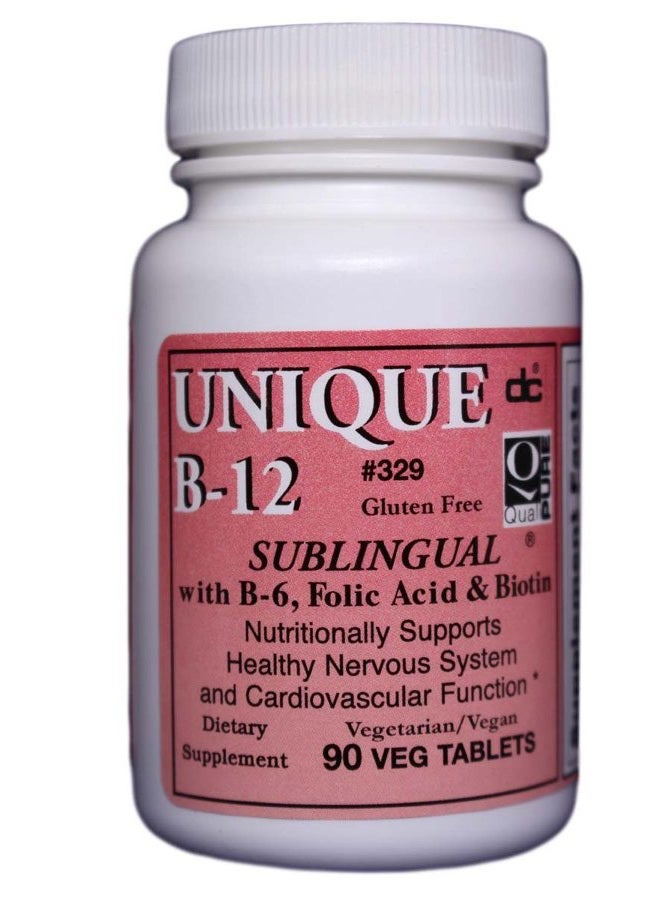 Dee Cee Laboratories Dee Cee Labs Unique B-12 Sublingual B Vitamins 90 vegi caps - Image 1