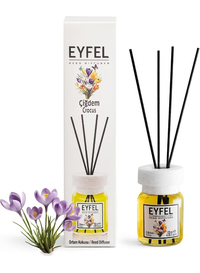 EYFEL eyfel eau de parfum Reed Diffusers for Home – Crocus Reed Diffuser Set - Image 1