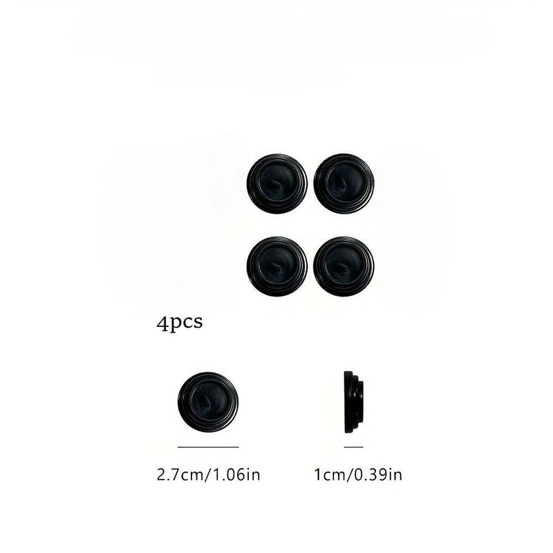 4 Pieces Car Door Sound Insulation Silicone Buffer Pads Self Adhesive Noise Reduction Heat Protection - Image 3