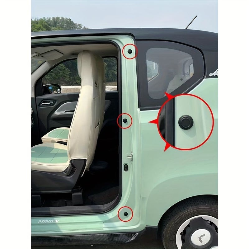 4 Pieces Car Door Sound Insulation Silicone Buffer Pads Self Adhesive Noise Reduction Heat Protection - Image 5