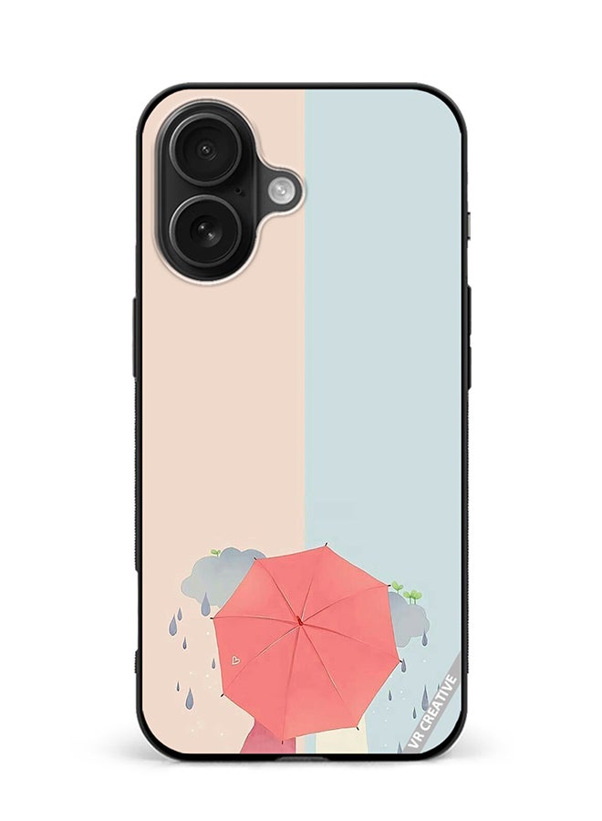 VR CREATIVE Protective Case Cover For Apple iPhone 16 Umbrella Design Multicolour