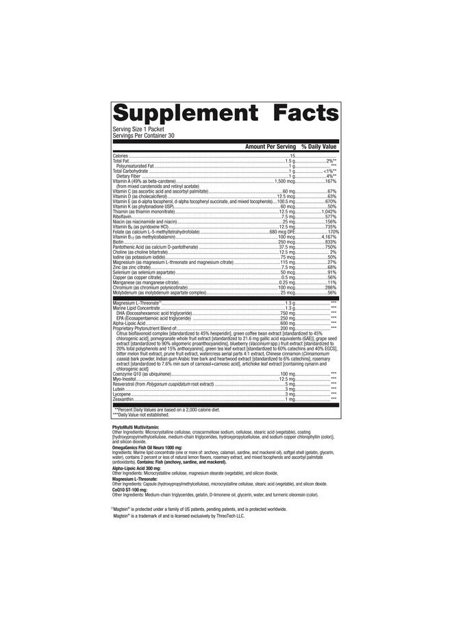 Metagenics - Metagenics Wellness Essentials Brain Health - Comprehensive Support for Cognitive Function and Brain Health* - 30 Daily Packets - Image 1