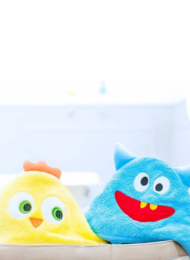 إسكدنيا منشفة استحمام قطن للأطفال مزودة بغطاء للرأس بتنمط حيوان - Image 5