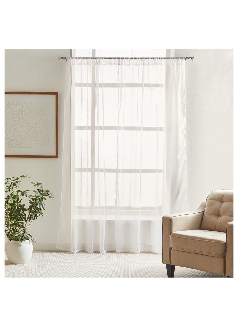Home Centre - Mia 2-Piece Sheer Curtain Set - 135x240 cm - Image 1