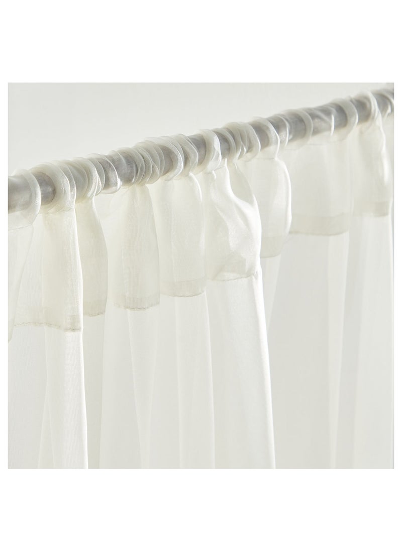 Home Centre - Mia 2-Piece Sheer Curtain Set - 135x240 cm - Image 1