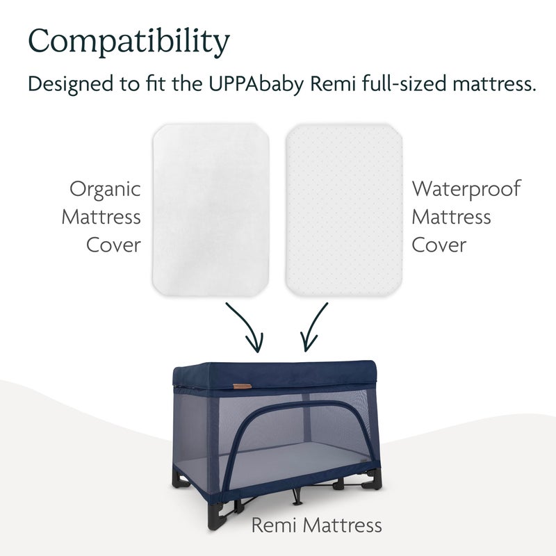 UPPAbaby Mattress Cover for Remi Playard/Soft and Comfortable/Machine Washable/Waterproof - Image 4