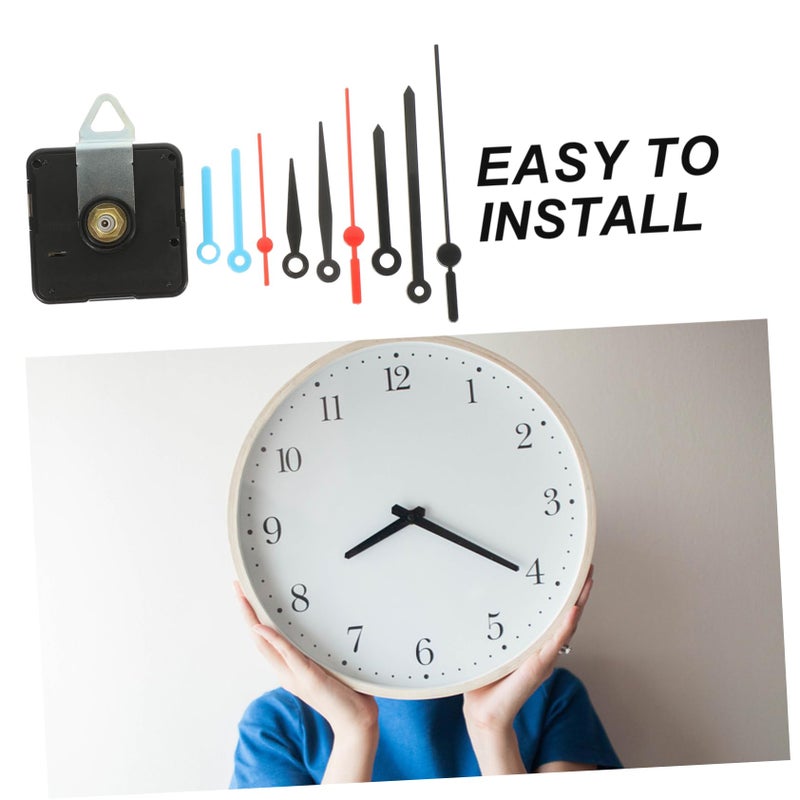 طقم آلية الساعة الصامتة التي تعمل بالبطارية DIY أيدي الساعة والأرقام لساعات الحائط - Image 4
