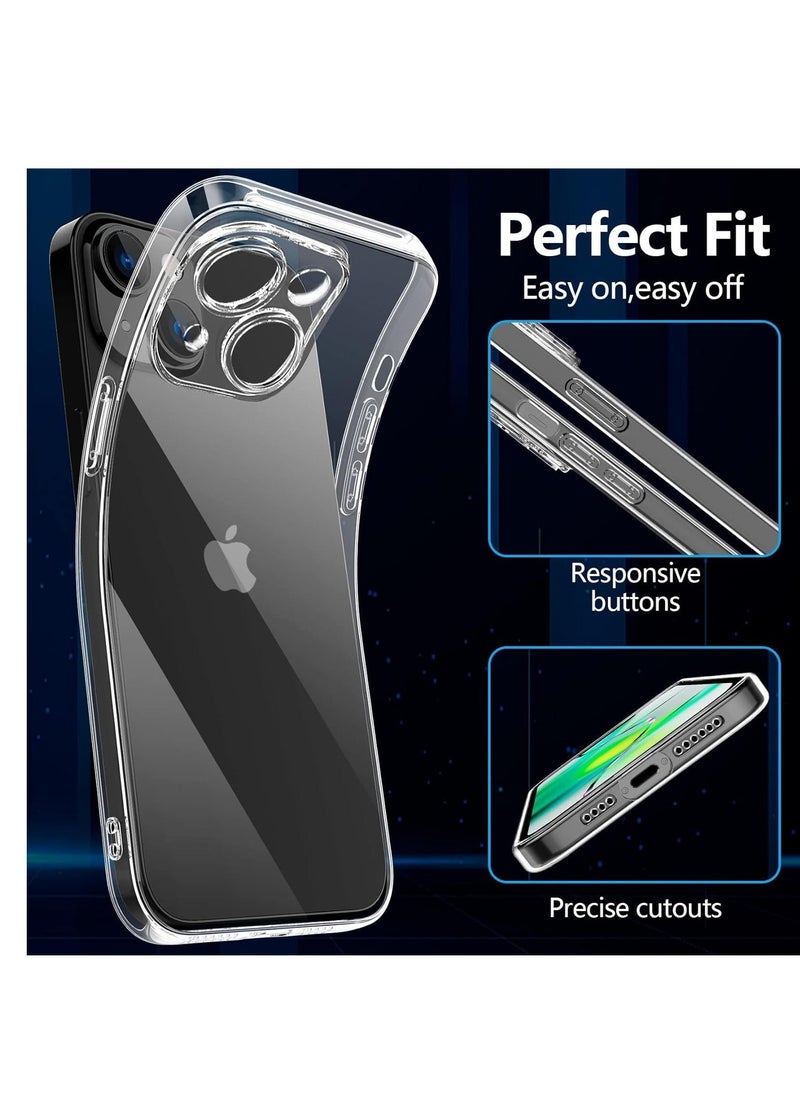 Raxoom Premium Clear Case Compatible with iPhone 14 Back Cover With Full Camera Lens Coverage, Anti-Yellowing & Slim Case - Image 3