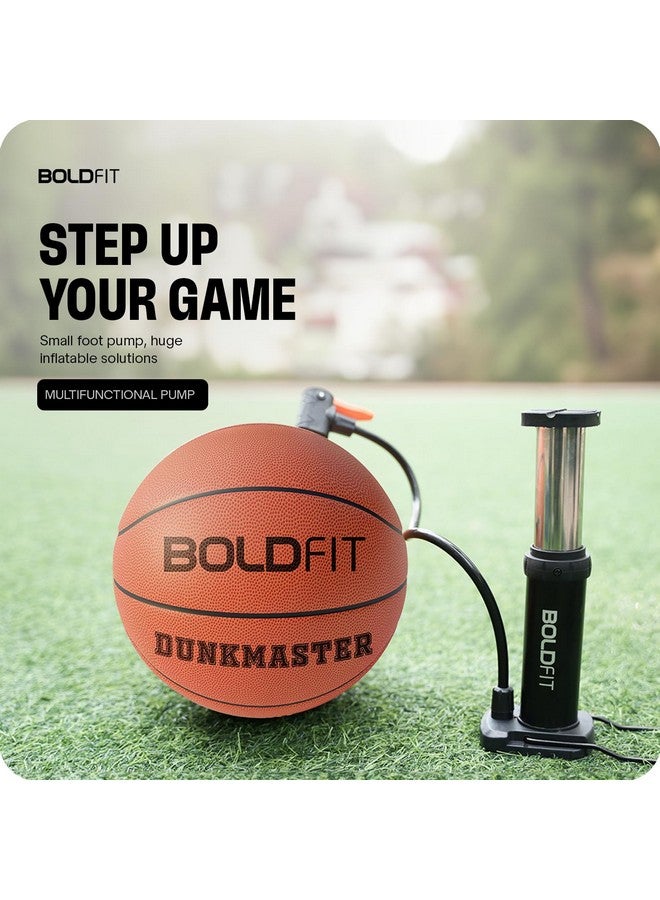 BOLDFIT مضخة هواء محمولة من بولدفيت للدراجات والسيارات وكرة القدم وإطارات الدراجات - أسود - Image 5