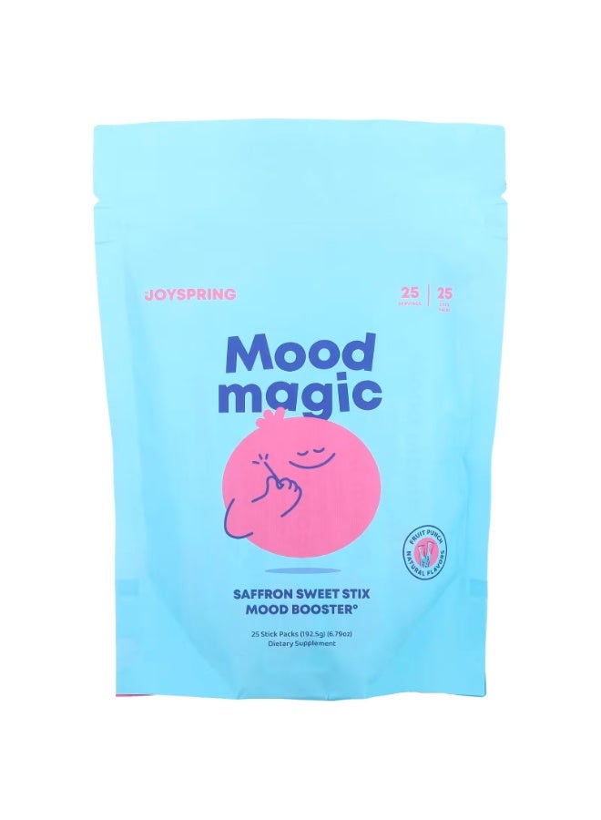 JoySpring Mood Magic, Fruit Punch, 25 Stick Packs, 7.7 g Each - Image 1