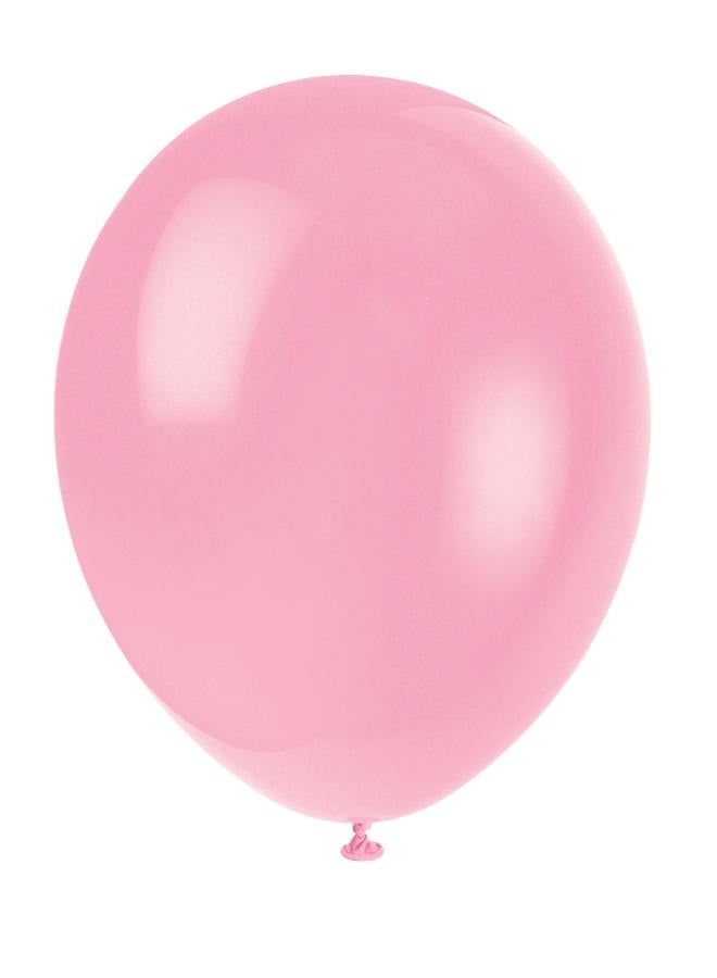 Unique 12" Pack Of 10 Pink Balloons - Image 1