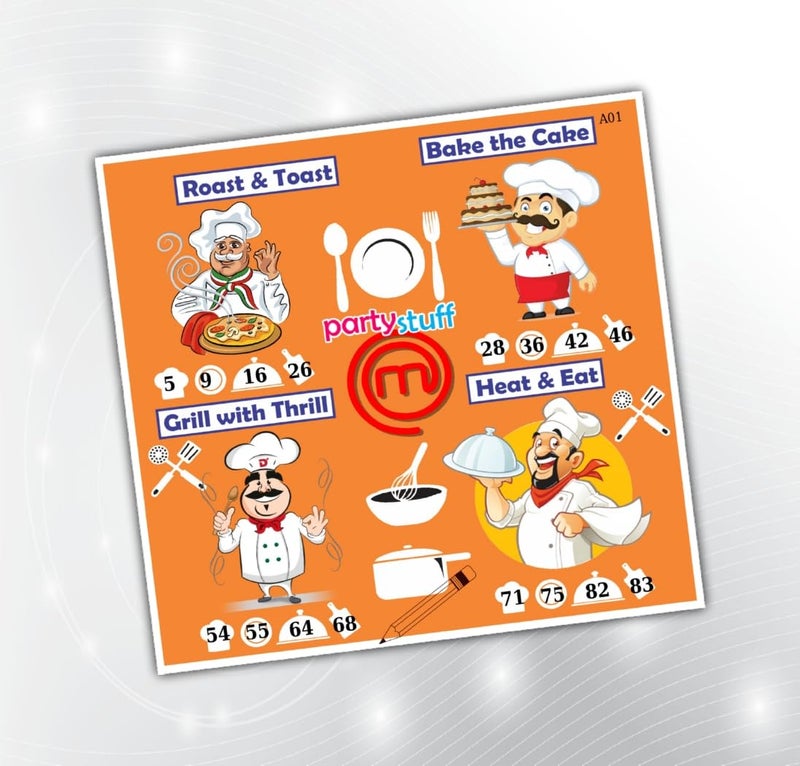 PartyStuff Tambola Housie - MasterChef kukuba (36 Piece) - Image 1