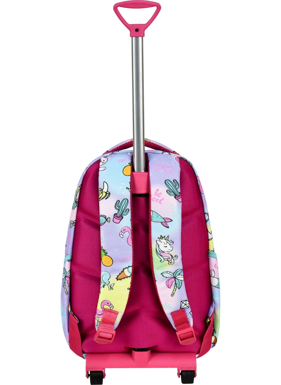 Çantaland 3-Piece School Set with Trolley, Unicorn Patterned Primary School Bag + Lunch Box + Pencil Case  - Image 3