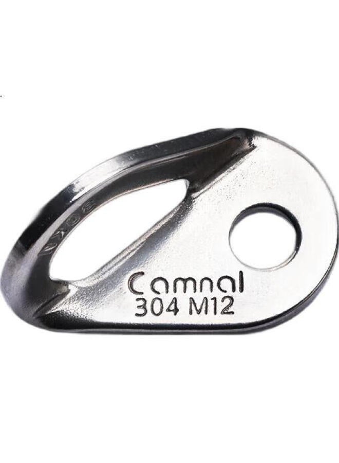 Canle Kanle M12 Stainless Steel Carabiner, 5-Pack, 304 Rock Climbing Anchor, High-Altitude Work Fixation Device, Climbing Equipment - Image 2