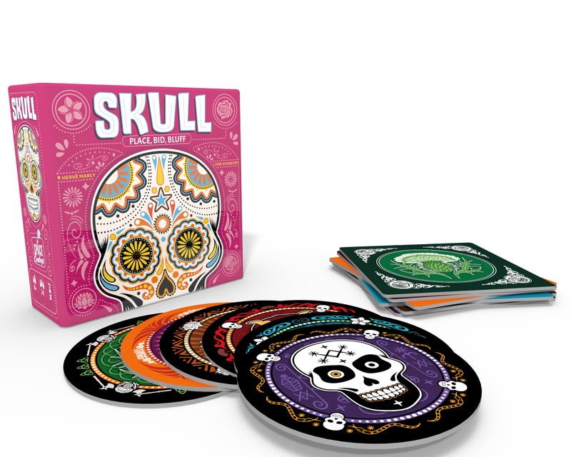 Space Cowboys Asmodee Skull Party Game - Bluffing and Strategy Game, Family Fun for Kids & Adults, Ages 13+, 3-6 Players, 30 Minute Playtime - Image 1