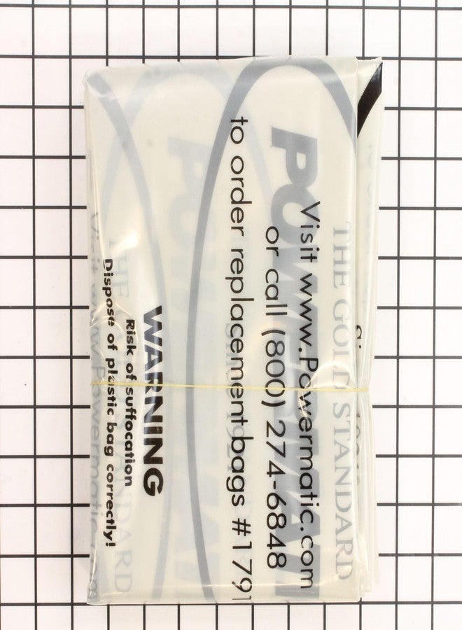 Powermatic 20-Inch Clear Plastic Collection Bags, 5 Pack (1791087) - Image 2