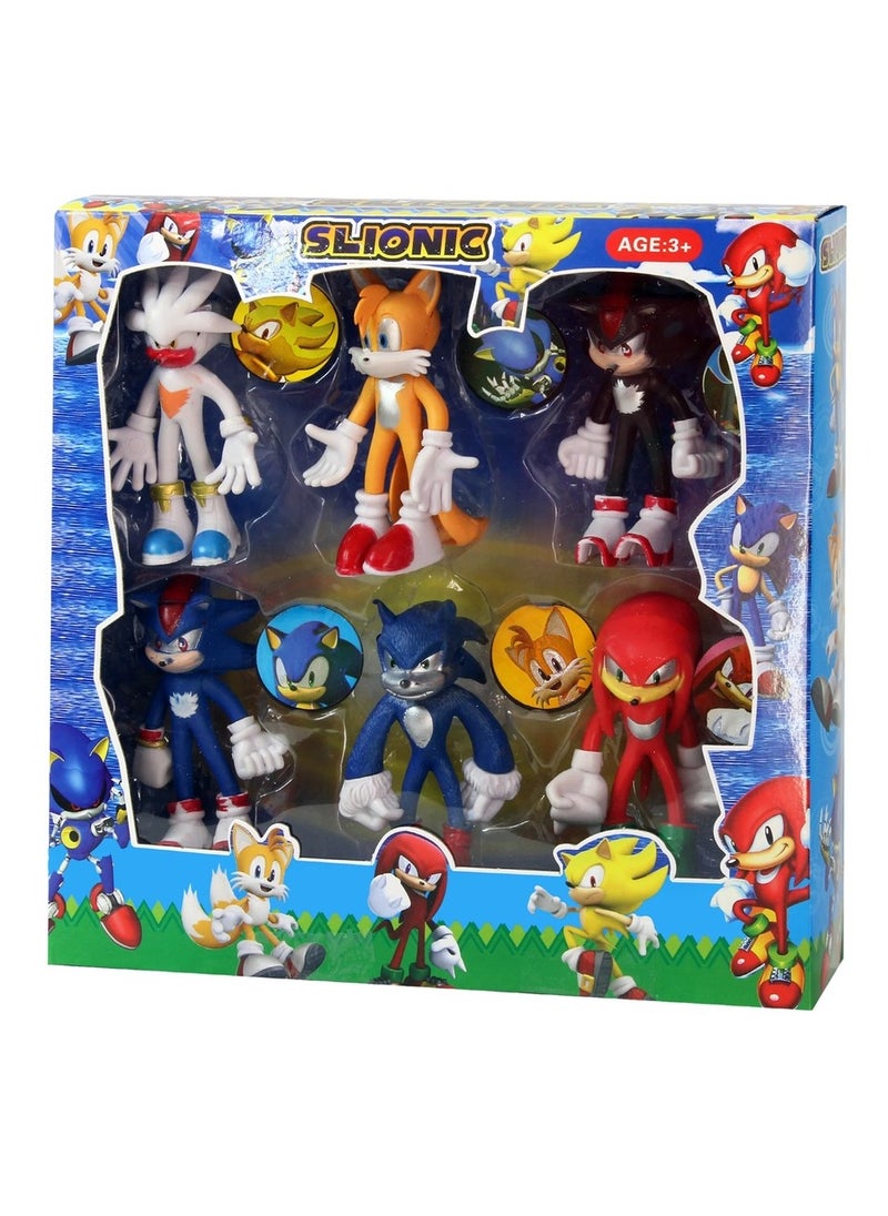 null - Sonice The Hedgehog 6 Characters – AC91 - Image 1