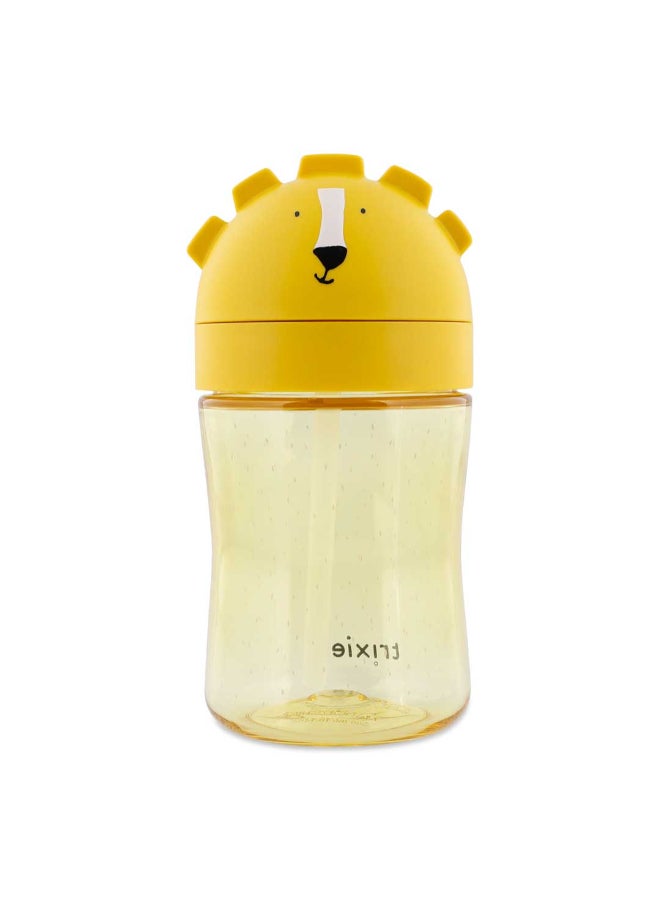 Trixie Tritan™ Spill Proof Straw Bottle - 300ml - Mr. Lion - Image 1