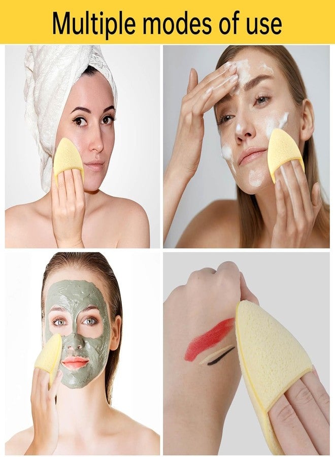 Aternal Face Cleansing Sponge Makeup Remover Sponge Set, Cleansing Puff, Colorful Facial Sponges for Face Wash, Facial Sponges for Face Wash Reusable Makeup Removing Exfoliating Pads for Daily Cleansing, Pack of 6 - Image 5