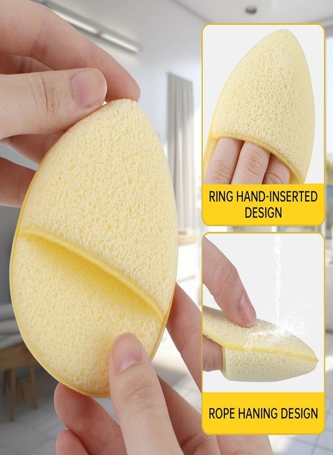 Aternal Face Cleansing Sponge Makeup Remover Sponge Set, Cleansing Puff, Colorful Facial Sponges for Face Wash, Facial Sponges for Face Wash Reusable Makeup Removing Exfoliating Pads for Daily Cleansing, Pack of 6 - Image 3