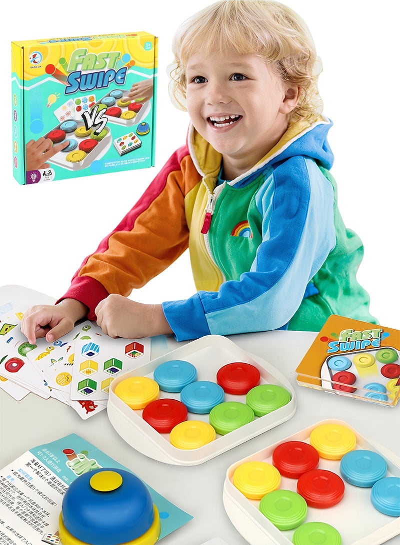 Sharpdo Color Matching Jigsaw Puzzle-Racing Ice Hockey Jigsaw Puzzle Game Children's Logic and Thinking Training Parent-Child Interaction Two-Player Battle Table Games Toys - Image 1