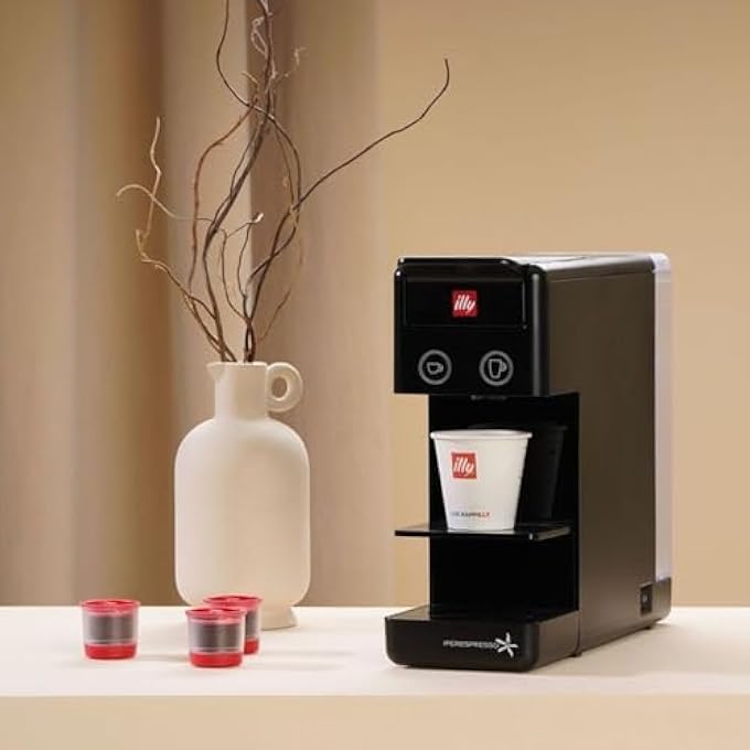 Illy Y33 Black Iperespresso Coffee Machine With White Milk Frother Bundle Pack - Image 5