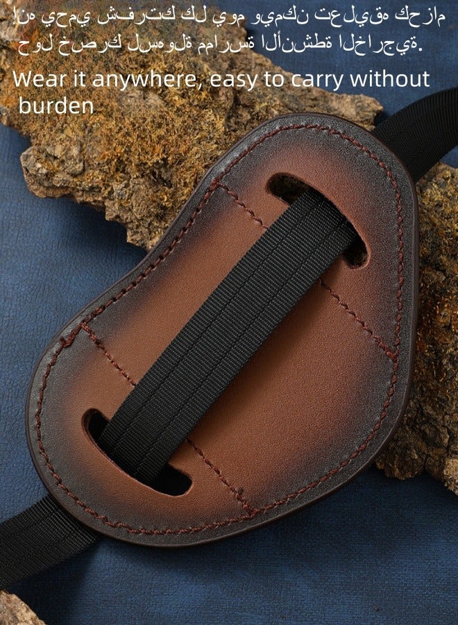 nihao Carved Leather Case, Top Layer Cowhide Folding Knife Case, Leather Case For EDC Pocket Knife, Outdoor Knife Storage - Image 5