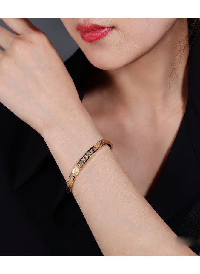 Mark Fairwhale Titanium Steel Bracelet With Creative High-End Feel And Color Retention For Men And Women  - Image 3