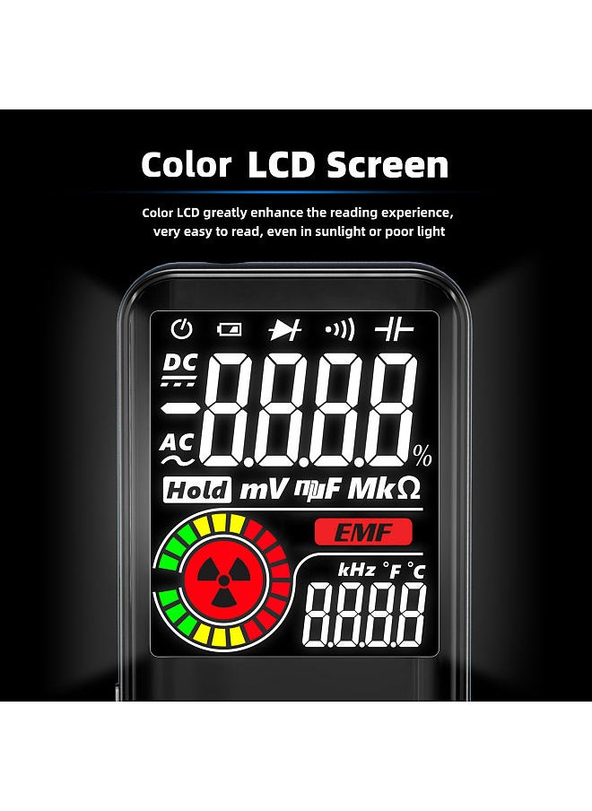 BSIDE - S20 Intelligent EMF Multimeter Electromagnetic Radiation Detector 3.5-inch Colored Display 9999 Counts Auto Range Rechargeable Universal Meter Radiation Monitor AC/DC Voltmeter Ohmmeter Test - Image 1