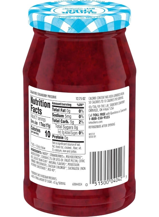 Smucker's Sugar Free Strawberry Preserves  - Image 3