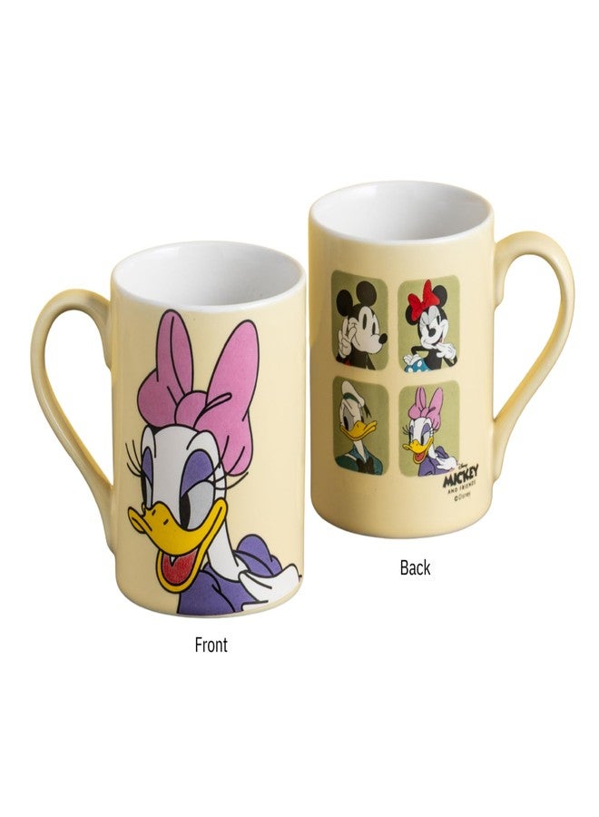 Clay Craft - Official Disney Mugs : Daisy Duck Print, Fine Ceramic Coffee Mug, 360 Ml |Cartoon Character Gift Mug for Kids & Adults | Microwave & Dishwasher Safe - Image 3