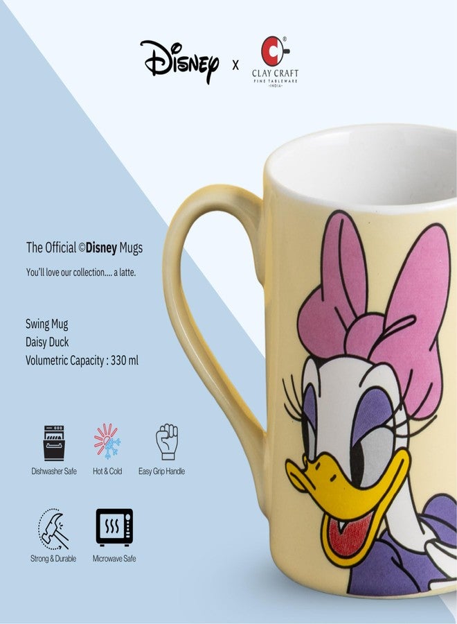 Clay Craft - Official Disney Mugs : Daisy Duck Print, Fine Ceramic Coffee Mug, 360 Ml |Cartoon Character Gift Mug for Kids & Adults | Microwave & Dishwasher Safe - Image 5