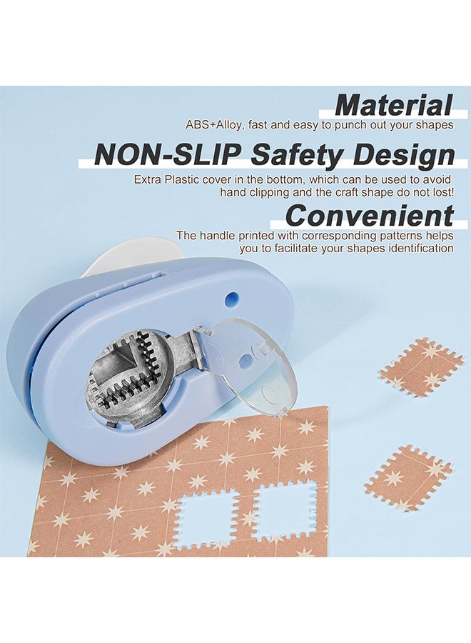Postage Stamp Puncher, Rectangular Embossed Edge Shape Paper Punch, Lever Action Craft Puncher, Manual Handheld Single Hole Punch for DIY Paper Crafting & Scrapbooking - Image 5