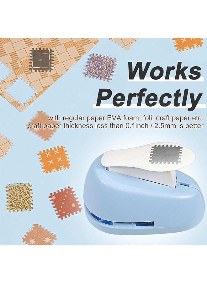 Postage Stamp Puncher, Rectangular Embossed Edge Shape Paper Punch, Lever Action Craft Puncher, Manual Handheld Single Hole Punch for DIY Paper Crafting & Scrapbooking - Image 4