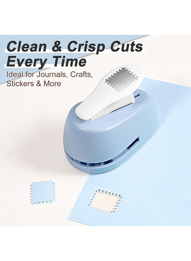 Postage Stamp Puncher, Rectangular Embossed Edge Shape Paper Punch, Lever Action Craft Puncher, Manual Handheld Single Hole Punch for DIY Paper Crafting & Scrapbooking - Image 3