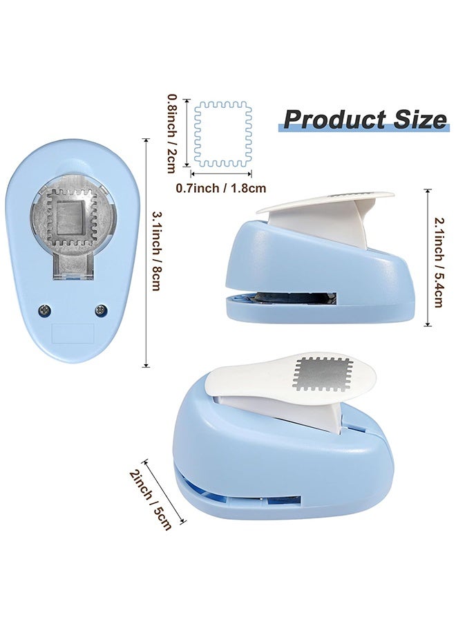Postage Stamp Puncher, Rectangular Embossed Edge Shape Paper Punch, Lever Action Craft Puncher, Manual Handheld Single Hole Punch for DIY Paper Crafting & Scrapbooking - Image 2
