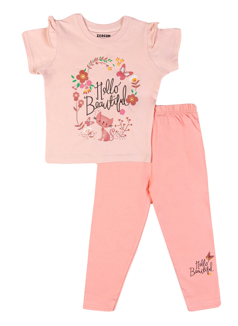 Zercon Summer Pajama Set for Girls  - Image 1