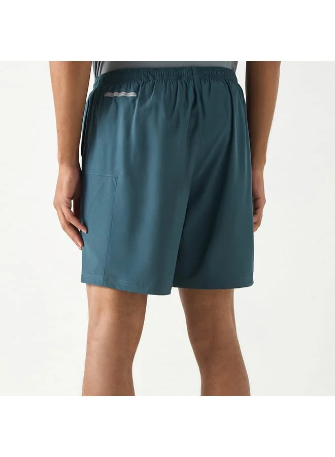 Kappa Kappa Logo Print Shorts with Pockets and Elasticated Waistband