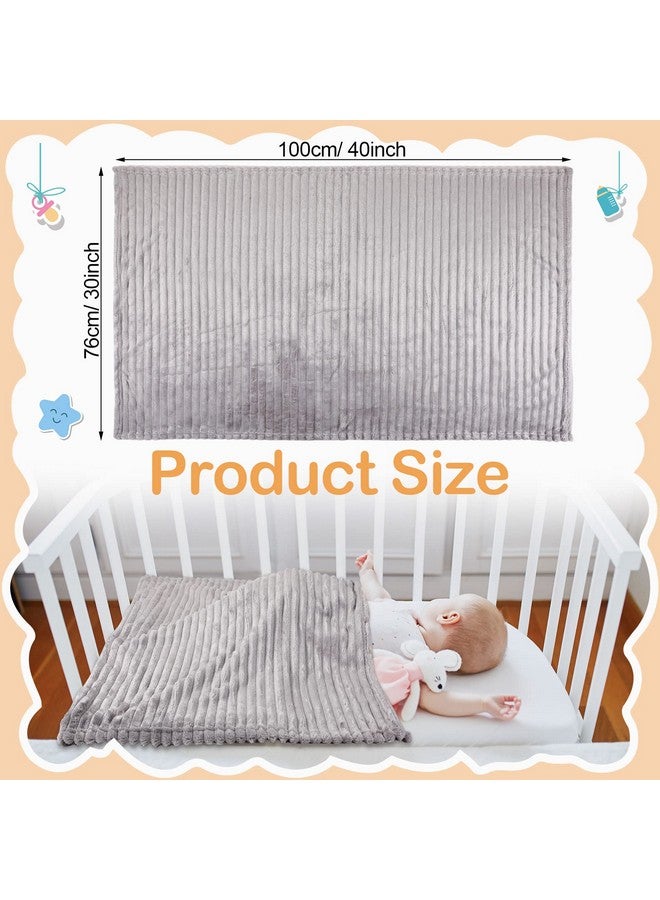 Reginary 8 Pcs Flannel Fuzzy Baby Blankets 30 X 40 Inches Toddler Blanket Newborn Blankets Soft Warm Infant Receiving Blanket For Girls Boys Gifts Cot Stroller Crib Nap Sofa Outdoor 8 Colors - Image 2