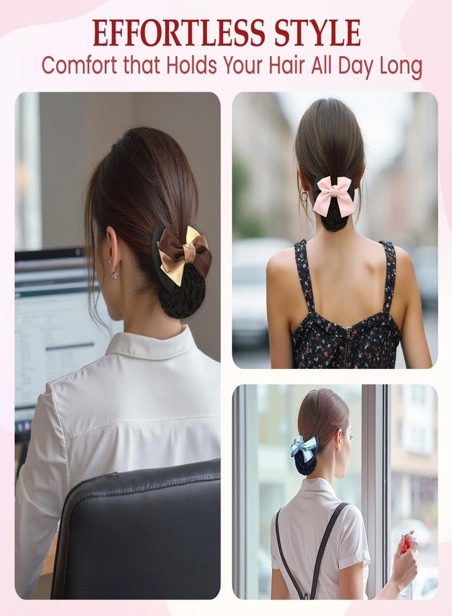 كيلوفلاي مجموعة كيلوفلاي النسائية المكونة من 4 قطع: غطاء شعر ثنائي الاتجاه، شبكة، فيونكة، مشبك شعر، غطاء كعكة الشعر - Image 5