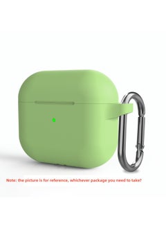 Generic Airpodspro Earphone Case For Apple 3 Generation Bluetooth Headset Protective Cover Airpods Series Protective Shell-Color:matcha Green-Applicable Model:Airpods 3 Boxed Carabiner  - Image 1