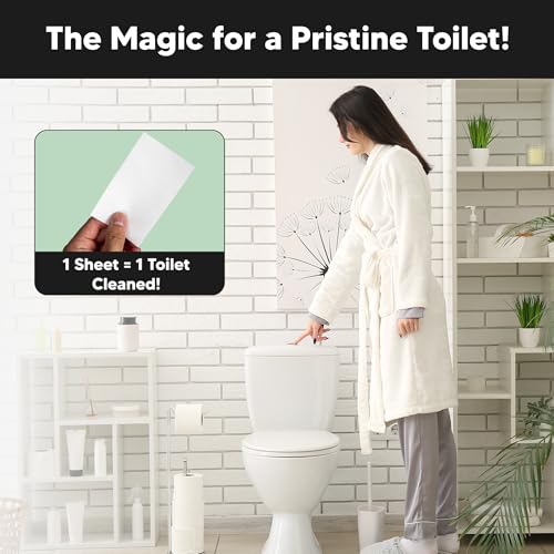 Lucent Globe Toilet Cleaning Sheets | Strips - Tough on Dirt & Stains - Safe for Toilets & Septic Systems - Convenient and Travel Friendly Toilet Bowl Cleaner - Fresh Eucalyptus - Image 5
