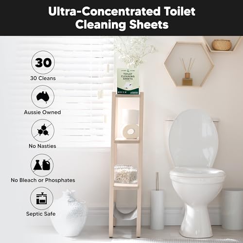 Lucent Globe Toilet Cleaning Sheets | Strips - Tough on Dirt & Stains - Safe for Toilets & Septic Systems - Convenient and Travel Friendly Toilet Bowl Cleaner - Fresh Eucalyptus - Image 4
