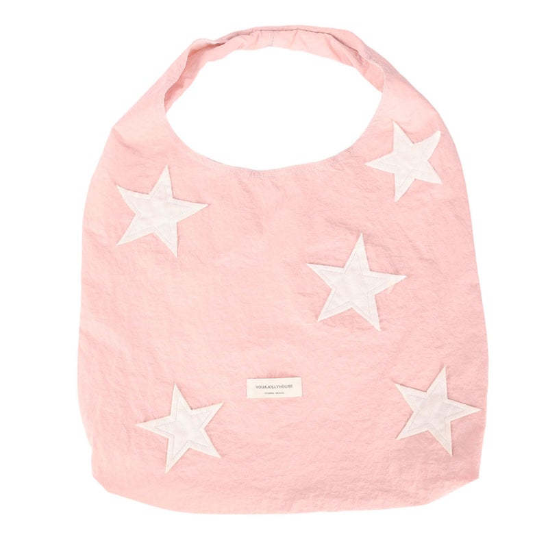 Korean Style Dopamine Color Block Star Shoulder Bag for Women - Large Capacity, Tote, Casual - Image 5