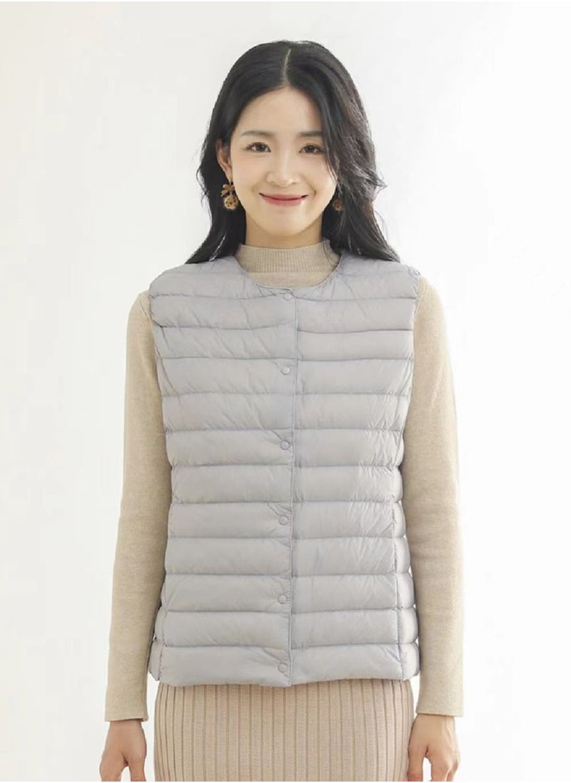 Loquat Autumn Winter Women's Fashion Sleeveless Warm Vest 