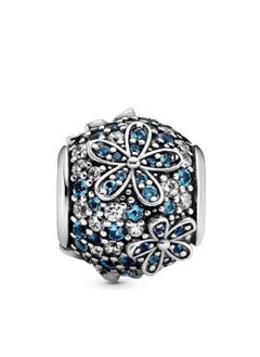 Pandora pavé flower necklace